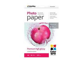ColorWay Photo Paper, 50 sheets | 255 g/m | A4 | Premium High Glossy