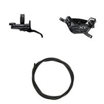 Shimano DEORE XT brake lever set M8220/M8200, resin brake pad with fin, 1000 mm (1777143)