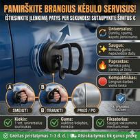 Stiprus vakuuminis siurbtukas kėbulo įlenkimams tiesinti – lygus kebulaas be brangaus serviso