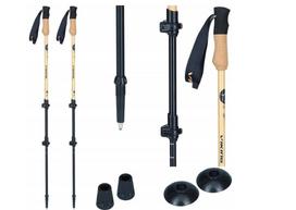 Viking Bamboo Pro Žygių Lazdos Rudos 65-135