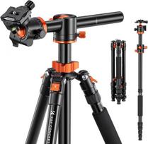K&F Concept K&F T255A4+BH-28L Aluminum Video Camera Tripod Transverse Center Column