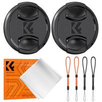 K&F Concept K&F 58mm Snap-On Center Pinch Lens Cap 7 in 1 with Anti-Loss Keeper Leash Compatible with Nikon, Canon, Sony, Fujifilm Camera Lenses