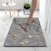 Elegantiškas 3D spausdintas atminties putų vonios kilimėlis su neslystančiu dizainu  40*60cm rožinė