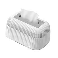 Tissue Box Holder Plastic Large Capacity Rectangle Napkin Box Cover Dispenser for Bathroom Kitchen Home White balta