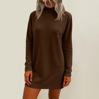 Women's Loose Mid Length Long Sleeved Home Skirt M kava