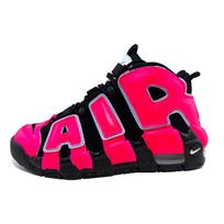 Nike Air More Uptempo Apsauga Neslystantis Vidutinio Aukščio Batai Riedlentėms GS Juoda Rožinė Raudona DQ6200-001(Team21-K) 35.5