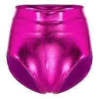 Moteriški šortai Wetlook Hotpants Metalinės kelnaitės Blizgantys Stretch šokių šortai Vakarėlis diskoteka naktinio klubo kostiumas M raudona