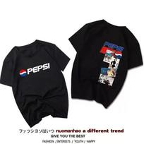 New Coca Cola Collaborative Fanta Sprite Short Sleeve T-Shirt Unisex Couple's Fashion Cotton Summer Casual Print 2026 New Tees 4XL