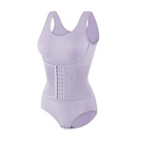 Corset-style one-piece shapewear with button closure, compression for a flatter stomach and lifted buttocks, open-crotch design M juoda