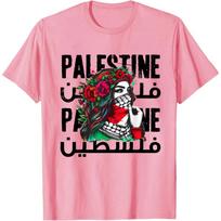 Palestiniečių mergaitė su Palestinos bandana Palestinos marškinėliai Vasaros Madingi ir Kasdieniai Medvilniniai Trumpomis Rankovėmis Marškinėliai 2XL