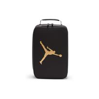 Jordan Basic Auksas Logotipas Užtrauktukas Rankinė Batų Dėžutė Pirkinių Krepšys Poliesteris Kelioninė Laikymo Krepšys Unisex krepšiai Juoda DH0415-010 Black