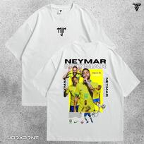 Neymar spausdinti marškinėliai Oversized Y2k vyriški ir moteriški sportiniai medvilniniai trumpomis rankovėmis Streetwear grafiniai apvaliu kaklu kvėpuojantys minkšti drabužiai 4XL