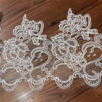 Handmade Hollow Fishnet Lace Trim for Wedding Veil Decoration