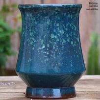 Handmade Large Breathable Ceramic Flower Pot for Succulents and Bougainvillea. Large-Ceramic