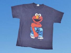 Vintažinis 1990-ųjų Sezamo gatvės Elmo marškinėliai Vienas dygsnis Keitimai Jim Henson Grafika Unisex marškinėliai XXL