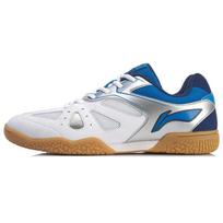 LINING Hawk-Eye Men's Table Tennis Shoes - White/Blue APTP003-1 43