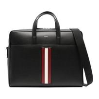 Bally Mythos Logotipas Užtrauktuko Užsegimas Odinė Pečių Kryžmai Nešiojama Portfelis Vyriški krepšiai Juoda Raudona Balta 6308443 Basic Set (Bag+Dust Bag)