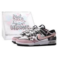 Nike Dunk Skeitbordbačiai Moteriški žemi Pilki/Rožiniai/Balti CW1590-100(TeamM-S-BOX) 36