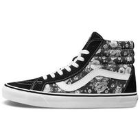 Vans Sk8 Reissue Aukštakulniai Skeitbordistų Batai Unisex Sportbačiai Juodi Balti VN0A4BV8TY9 36