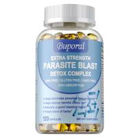 Parazitų šalinimo detoksikacijos kompleksas 1485mg - su pelynu, juodojo graikinmedžio kevalais, gvazdikėliais 120