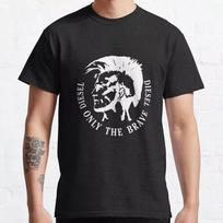 Naujas Riboto leidimo meno Diesel only the brave Diesel White Classic Marškinėliai Unisex Marškinėliai S