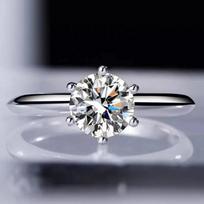 Solitaire ring Real 925 Sterling silver 1ct Moissanite cz Engagement Wedding Band Rings for women Bridal Statement Party Jewelry 4