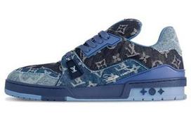 LOUIS VUITTON žemi sportbačiai riedlentės bateliai Unisex Mėlyni 1AC4YR 44