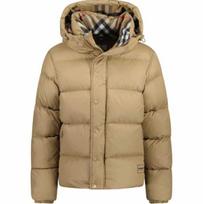 Burberry Paminkštintas dygsniuotas pūkinis paltas Smėlio spalvos 80910931 XXL