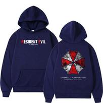 2026 CAPCOM Game Resident Evil 4 Print Hoodie Men Women Vintage Long Sleeve Oversized Sweatshirt Fashion Pullover Hoodies Streetwear 4XL juoda