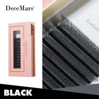 4D Volume Blakstienų priauginimas DeceMars 4D W Shape Natural Minkštas Šviesus Rankomis Austos Ventiliatoriai Automatinis Gėlėtas Dirbtinių Blakstienų Priauginimas 0.07MM C 8-12MIX juoda