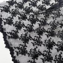 Soft Beige Mesh Fabric Embroidery Lace Fabric for Dress Cheongsam, Baby Clothes, DIY Background Fabric By The Yard 1yard price