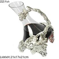 1000ml Creative Luxury Glass Decanter European-style Bar Family Party Wine Set Transparent Red Wine Decanter Bartender Set Gift
