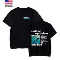 Nauji drabužiai Dua Lipa Y2K T-shirt Radical Optimism Vyrai Moterys 2025 Unisex T-shirt XXXL