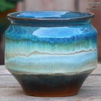 Ypač didelis grublėto molio keramikos puodas bougainvilleai ir sukulentams – Platus kaklas, aukštas Zisha kiemo bonsai puodas Large - Ceramic