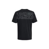 Under Armour Outline Letter Print Crew Neck Short Sleeve T-Shirt Men Tops Black 1379109-001 M gray