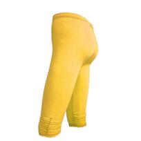 Women's Cropped Cotton Slimming Summer Outer Wear -Color Leggings L armijos žalia spalva