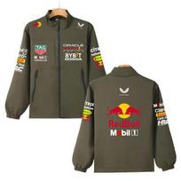 F1 Red Bull komandos paltai F1 Formulės lenktynių vasariniai Red Bull Racing komandos Stormtrooperio paltai striukės S juoda