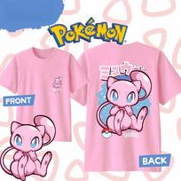 Anime Pokémon Mew spausdinti medvilniniai marškinėliai, vasariniai vyriški ir moteriški Harajuku drabužiai, madingi laisvalaikio gatvės marškinėliai, dovanos gerbėjams 4XL