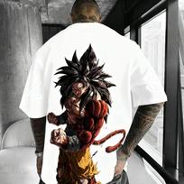2026 Vasaros Naujienos Dragon Ball Bendradarbiavimo Marškinėliai 100% Medvilnė Vaikų Marškinėliai Lauko Treniruotėms ir Fitnesui Vyriški Sportiniai Drabužiai 4XL