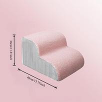 Naminių gyvūnų 2/3 laiptelių didelio tankio putplasčio šunų saugūs laipteliai-rampos neslystantys naminių gyvūnų laipteliai vyresniems šunims naminiams gyvūnams su sąnarių skausmu sofos lovos kopėtėlės