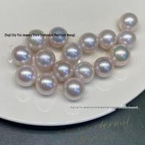 15-16mm Edison Freshwater Pearls, Undrilled Loose Beads, Round, Slightly Flawed, High Luster, DIY Suitable. Other nuotrauka spalva spalva