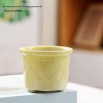Keramikinis drugelio sultinio vazonas - Kūrybiškas, pralaidus orui, ledinio įtrūkio glazūra, stalo dekoracija Ceramic brown
