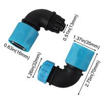 Robust 2 Pcs Quick Connect Elbows for Car Wash and For Gardening Needs