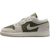 Jordan Air Jordan 1 žemi vaikiški krepšinio bateliai pilki žali unisex 37.5