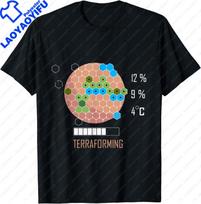 16 Bit Mars Is Terraforming Shirt  Board Game TShirt Men Clothing Graphic T Shirts Camisas Streetwear Ropa Hombre S