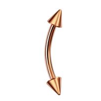 G23 Titanium Epoxy Curved Barbells Eyebrow Rings Piercing Curved Bar Banana Eyebrow Ear Cartilage Tragus Body Piercing Jewelry 1.2x6x3x3mm