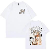 One Piece T-Shirt Monkey D.Luffy Sun God Nika Gear 5 Luffy Graphic Cotton Tshirt Mens and Women's Oversize Bandai Cosplay Tshirt 4XL