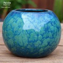 Large Handmade Coarse Ceramic Pot for Succulents and Greenery Medium-Ceramic
