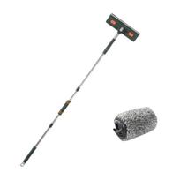 Extension Pole Windows Clean Squeegee Mop Shower Squeegee Crevice Brush  Household Clean Supplies 3 sections
