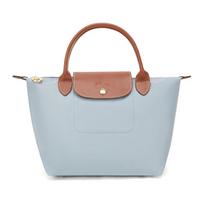 Longchamp Le Pliage Užtrauktuku užsegamas perdirbto nailono drobės pirkinių krepšys Mažas moteriškas pirkinių krepšys Plieno pilkumo L1621089P80 Shopping Bag (Basic Set+Shopping Bag) brown